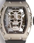 EUR Factory Replica Richard Mille RM052 Diamond Skull Watch