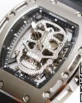 EUR Factory Replica Richard Mille RM052 Diamond Skull Watch