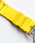 EUR Factory Replica Richard Mille RM052 Diamond Skull Yellow Rubber Strap