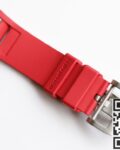 EUR Factory Replica Richard Mille RM052 Diamond Skull Red Rubber Strap Watch