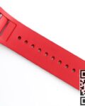 EUR Factory Replica Richard Mille RM052 Diamond Skull Red Rubber Strap Watch