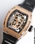 EUR Factory Fake Richard Mille RM052 Rose Gold Case With Diamond Dial Watches