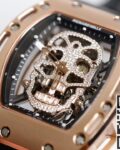 EUR Factory Fake Richard Mille RM052 Rose Gold Case With Diamond Dial Watches