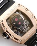 EUR Factory Fake Richard Mille RM052 Rose Gold Case With Diamond Dial Watches