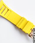 EUR Factory Fake Richard Mille RM052 Rose Gold Case Yellow Rubber Strap