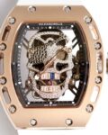 EUR Factory Replica Richard Mille RM052 Rose Gold Case White Rubber Strap