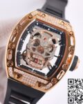 CH Fake Richard Mille RM52 Rose Gold Diamond Watch