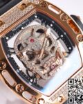 CH Fake Richard Mille RM52 Rose Gold Diamond Watch