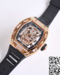 CH Fake Richard Mille RM52 Rose Gold Diamond Watch