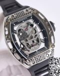 CH Fake Richard Mille RM52 Black Diamond Case Watches