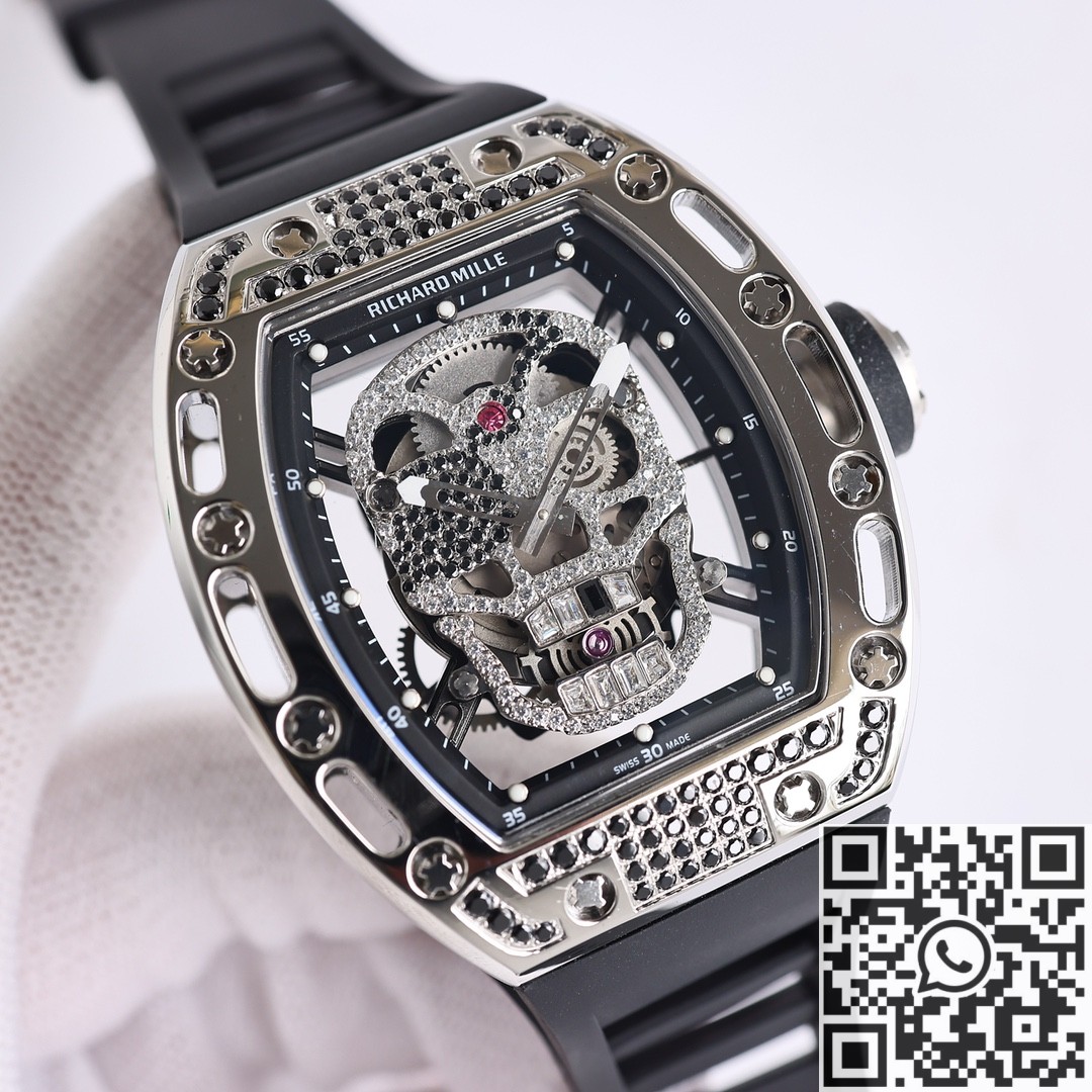 CH Fake Richard Mille RM52 Black Diamond Case Watches