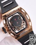 CH Fake Richard Mille RM52 Rose Gold Black Diamond Case