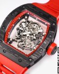 BBR Factory Fake Richard Mille RM055 Red Dial Watch