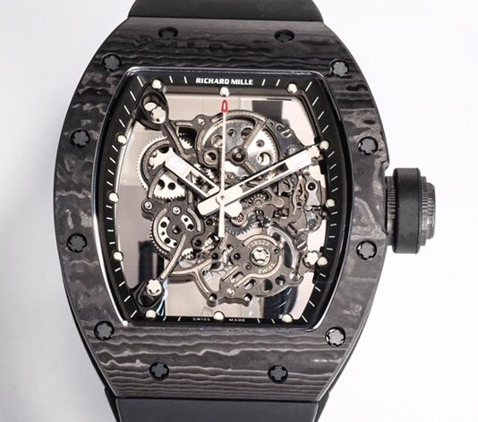 BBR Factory Replica Richard Mille RM055 Black Carbon Fiber Case