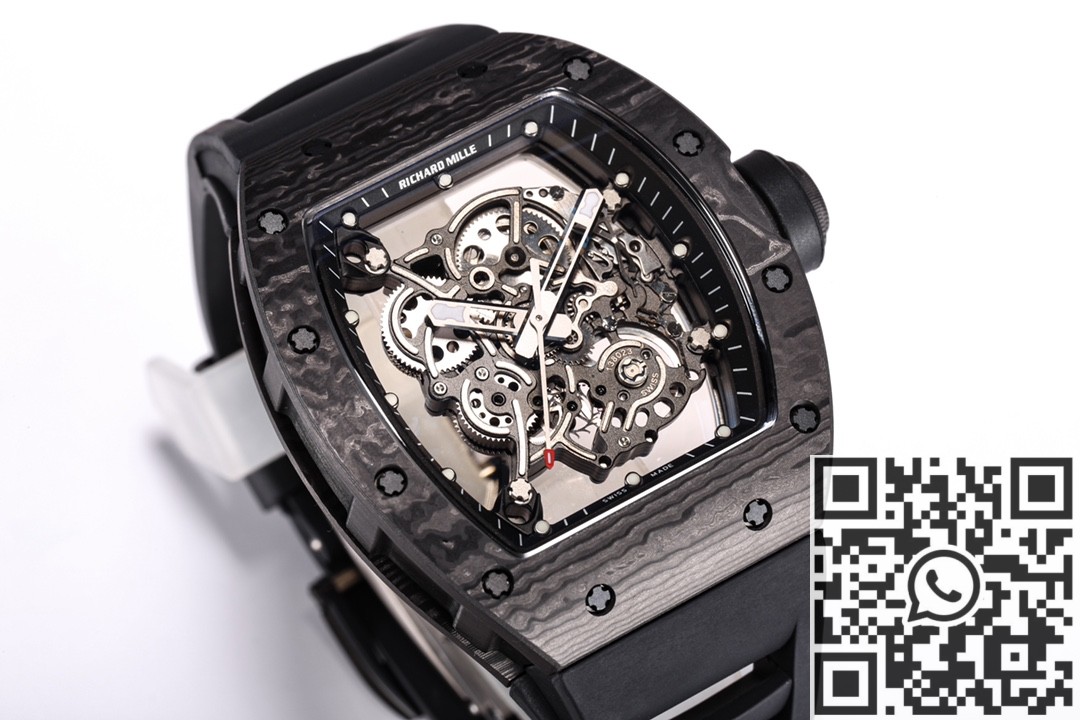 BBR Factory Replica Richard Mille RM055 Black Carbon Fiber Case