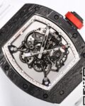 BBR Factory Replica Richard Mille RM055 White Rubber Strap