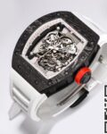 BBR Factory Replica Richard Mille RM055 White Rubber Strap