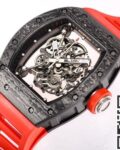 1:1 Replica Richard Mille - BBR Factory RM055 Red Rubber Strap