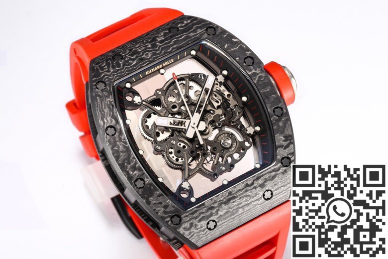 1:1 Replica Richard Mille - BBR Factory RM055 Red Rubber Strap