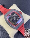 KU Factory Replica Richard Mille RM055 Red Rubber Strap