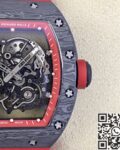 KU Factory Replica Richard Mille RM055 Red Rubber Strap