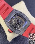 KU Factory Replica Richard Mille RM055 Red Rubber Strap