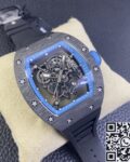 KU Factory Fake Richard Mille RM055 Blue Dial Watches