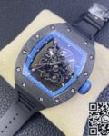 KU Factory Fake Richard Mille RM055 Blue Dial Watches