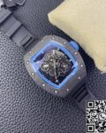 KU Factory Fake Richard Mille RM055 Blue Dial Watches