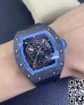 KU Factory Fake Richard Mille RM055 Blue Dial Watches