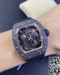 KU Factory Replica Richard Mille RM055 Rose Gold Dial