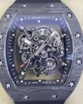 KU Factory Replica Richard Mille RM055 Black Carbon Fiber Case