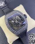 KU Factory Replica Richard Mille RM055 Black Carbon Fiber Case