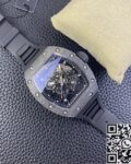 KU Factory Replica Richard Mille RM055 Black Carbon Fiber Case