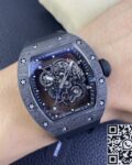 KU Factory Replica Richard Mille RM055 Black Carbon Fiber Case