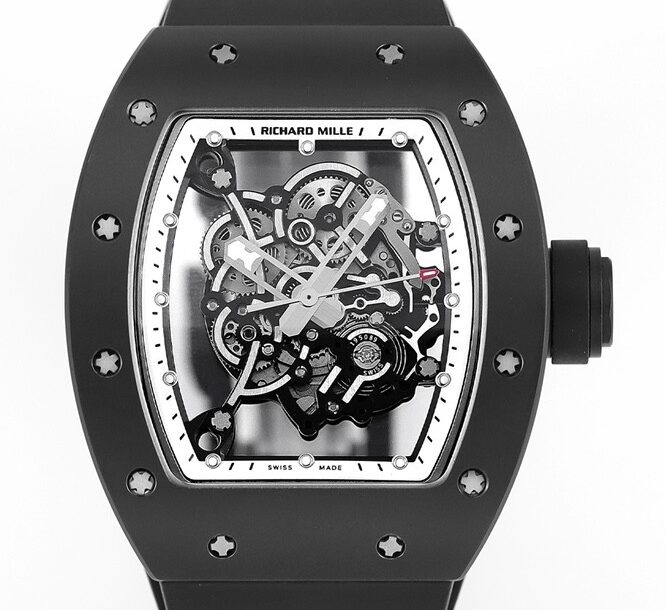 KU Factory Replica Richard Mille RM55 White Dial