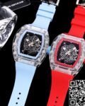 CH Custom Crystal Richard Mille RM055 Black Dial