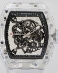 CH Custom Crystal Richard Mille RM055 Black Dial