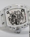 CH Custom Crystal Richard Mille RM055 White Dial