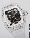 CH Custom Crystal Richard Mille RM055 White Dial