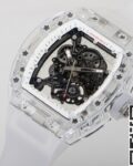 CH Custom Crystal Richard Mille RM055 White Dial