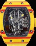 RM Factory Replica Richard Mille RM27-03 Tourbillon Yellow Nylon Strap