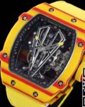 RM Factory Replica Richard Mille RM27-03 Tourbillon Yellow Nylon Strap