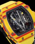 RM Factory Replica Richard Mille RM27-03 Tourbillon Yellow Nylon Strap