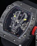 RM Factory Fake Richard Mille RM27-03 Tourbillon Black Nylon Strap