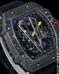 RM Factory Fake Richard Mille RM27-03 Tourbillon Black Nylon Strap