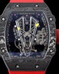 RM Factory Fake Richard Mille RM27-03 Tourbillon Black Rubber Strap