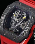 RM Factory Fake Richard Mille RM27-03 Tourbillon Black Rubber Strap