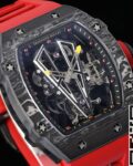 RM Factory Fake Richard Mille RM27-03 Tourbillon Black Rubber Strap