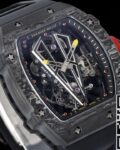 RM Factory Fake Richard Mille RM27-03 Tourbillon Black Carbon Fiber